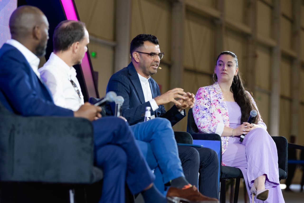 Dipesh Savani speaking on a Money20/20 Middle East panel